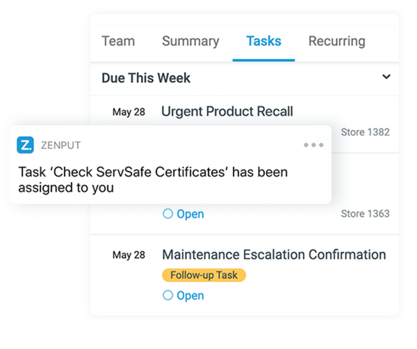 Automatically assign and track corrective actions