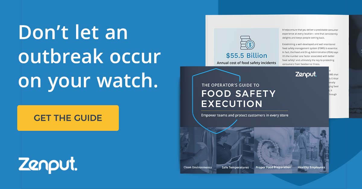 Zenput food safety ebook