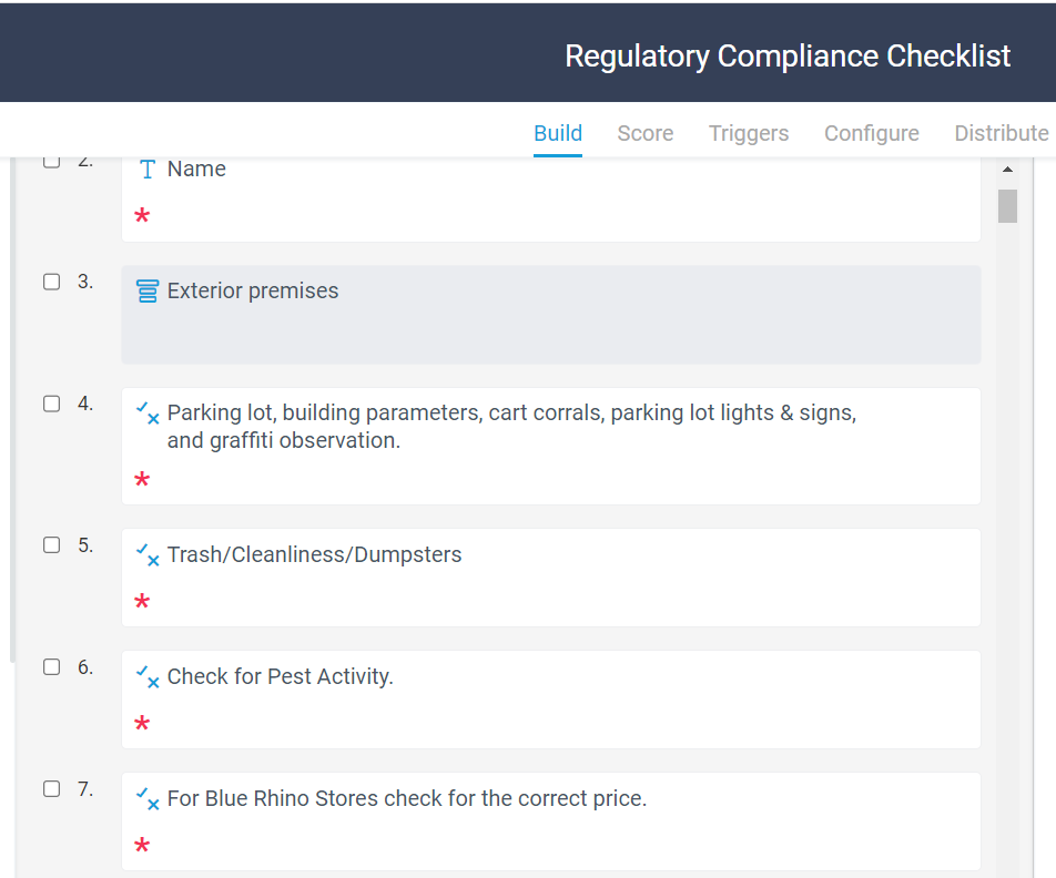 Regulatory Compliance Checklist in Zenput