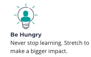zenput's core value: be hungry