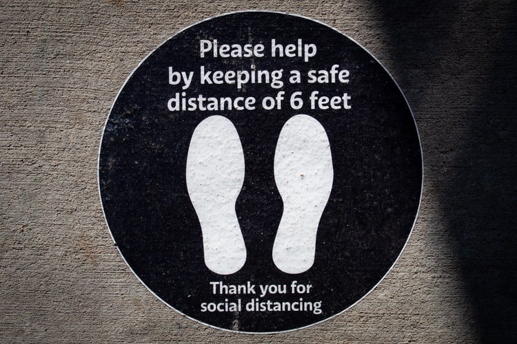 Help customers maintain infection control and social distancing by displaying social distance markers.