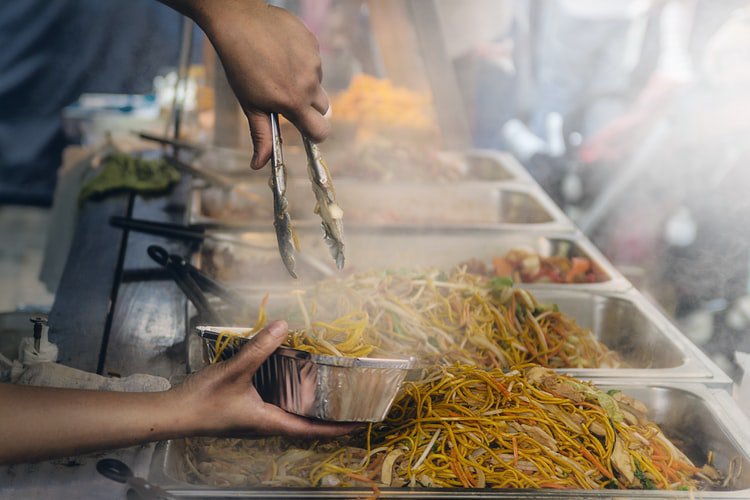 food being prepared