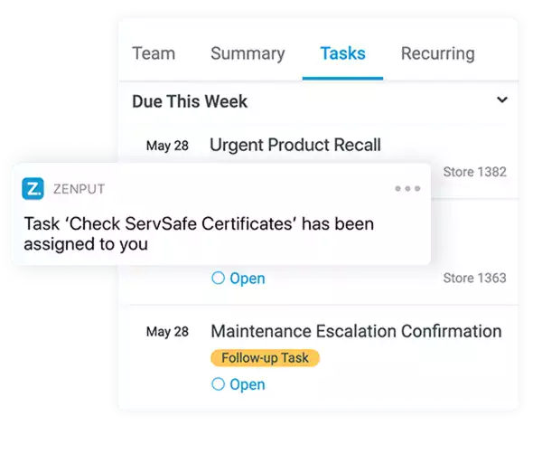 Automatically assign and track corrective actions