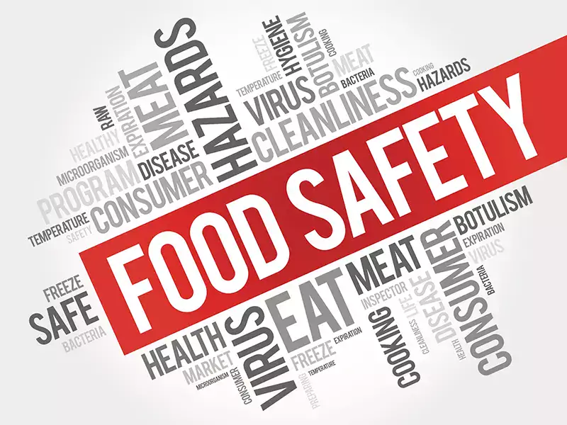 food safety word cloud