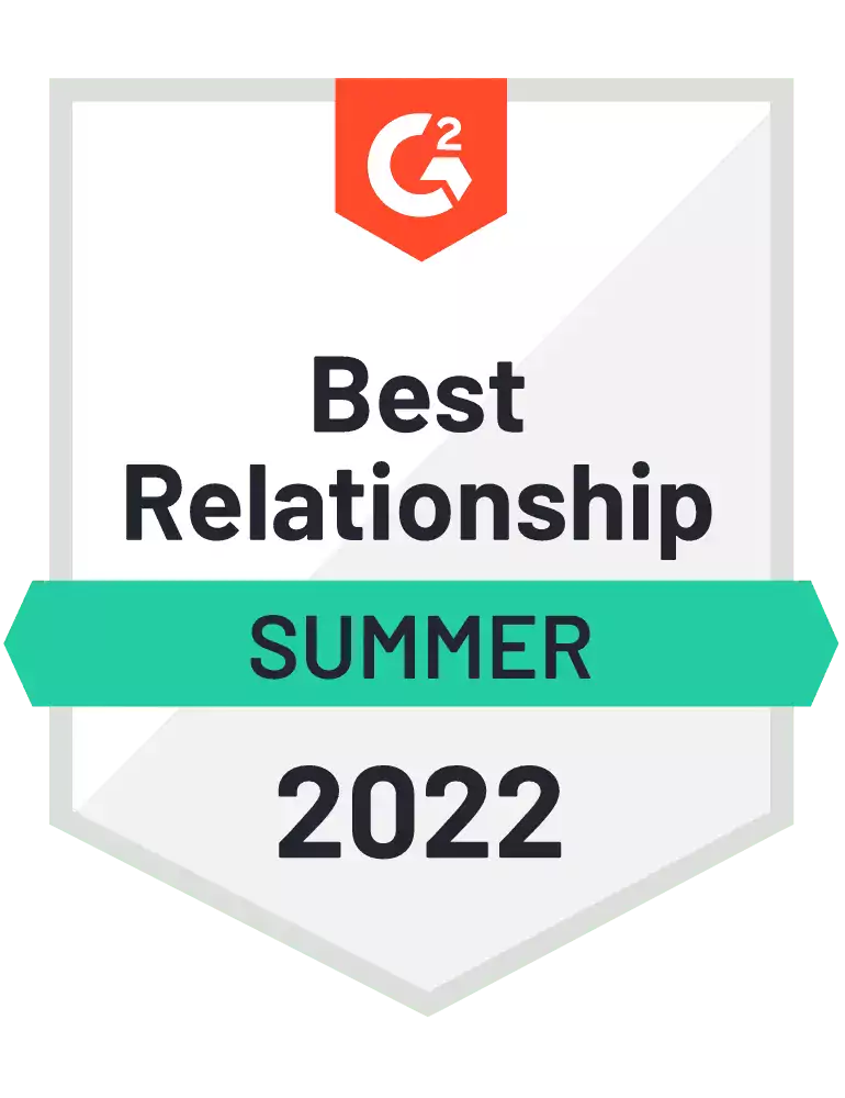G2 Badge - Best Relationship